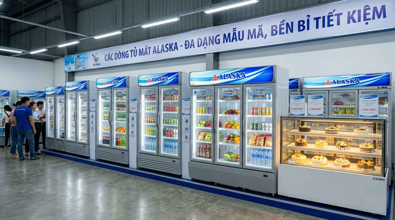 phân loại các dòng tủ mát alaska 2026