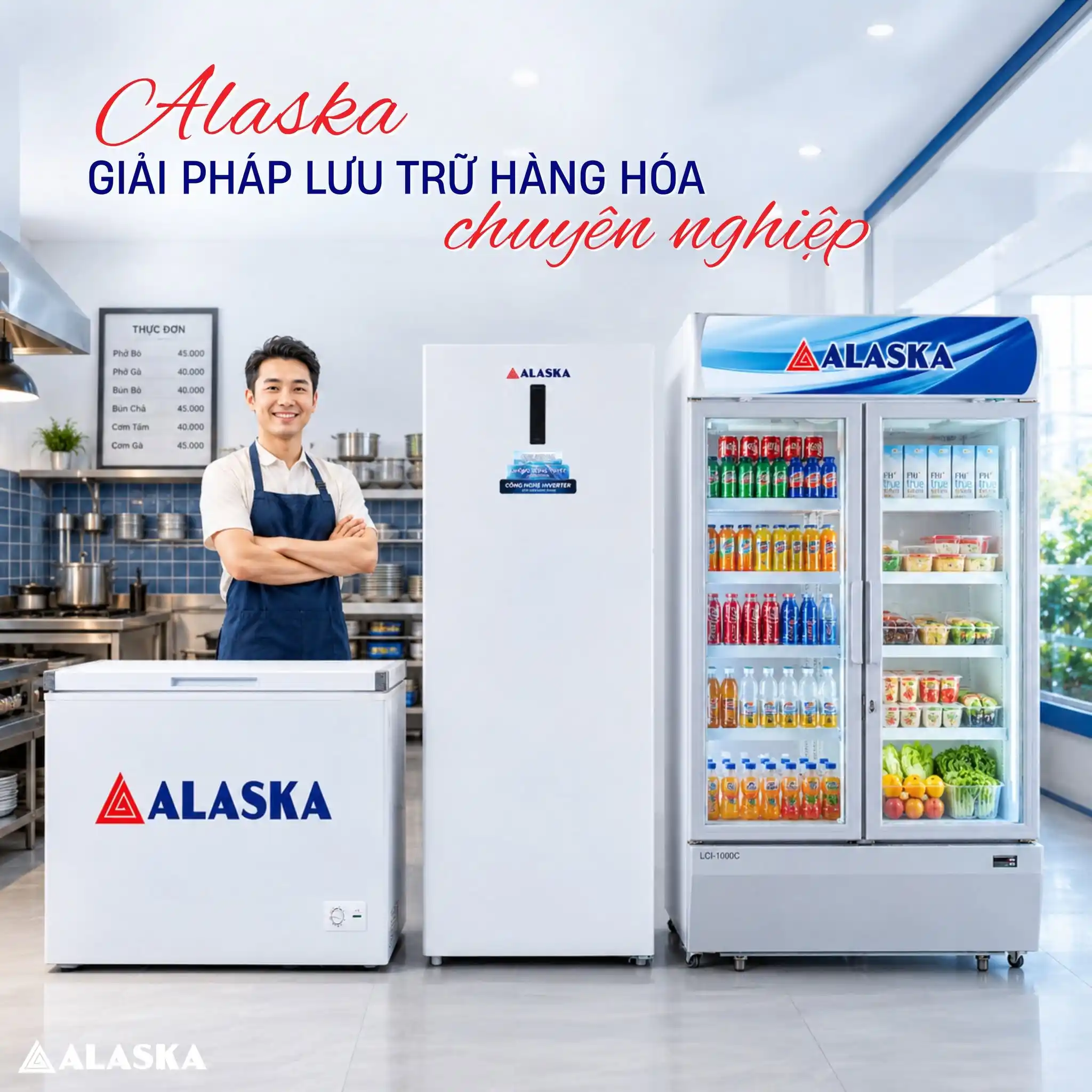Giải pháp lưu trữ hàng hóa chuyên nghiệp với thiết bị lạnh Alaska