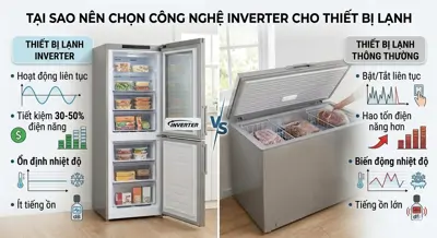 Tại sao nên chọn công nghệ inverter cho thiết bị lạnh