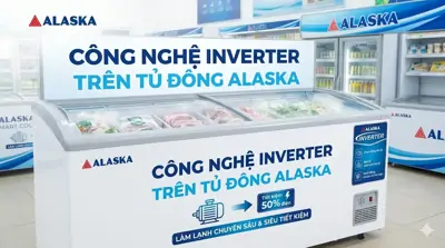 Công nghệ inverter trên tủ đông tủ mát Alaska