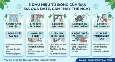 5 dấu hiệu cần thay thế tủ đông alaska