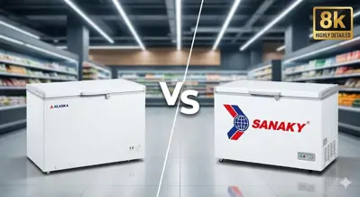 So Sánh Tủ Đông Alaska và Sanaky: Chuyên Gia Giải Đáp Nên Chọn Hãng Nào