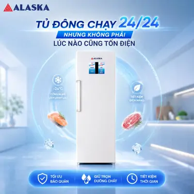 Tủ Đông Chạy 24/24 Có Tốn Điện Không? Sự Thật Từ Chuyên Gia Alaska