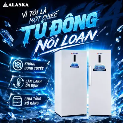 Tủ Đông Đứng Alaska Chiếc Tủ Đông Nổi Loạn