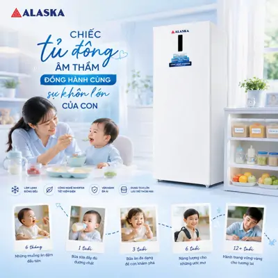 Tủ Đông Alaska: Người Bạn Đồng Hành Cùng Sự Khôn Lớn Của Con