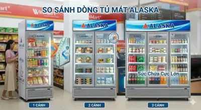 So Sánh Tủ Mát Alaska 1, 2, 3 Cánh: Khi Nào Bạn Cần Nâng Cấp? (2026)