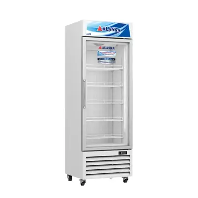 Tủ Đông Đứng Mặt Kính Alaska IF-350G (385 Lít) - Trưng Bày
