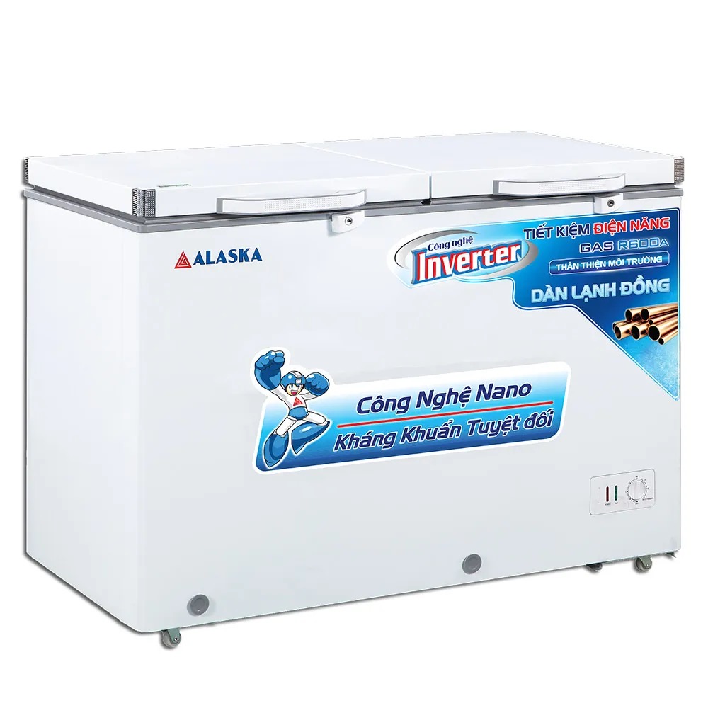 Tủ đông Alaska Inverter BCD-3568CI tiết kiệm điện 350 lít