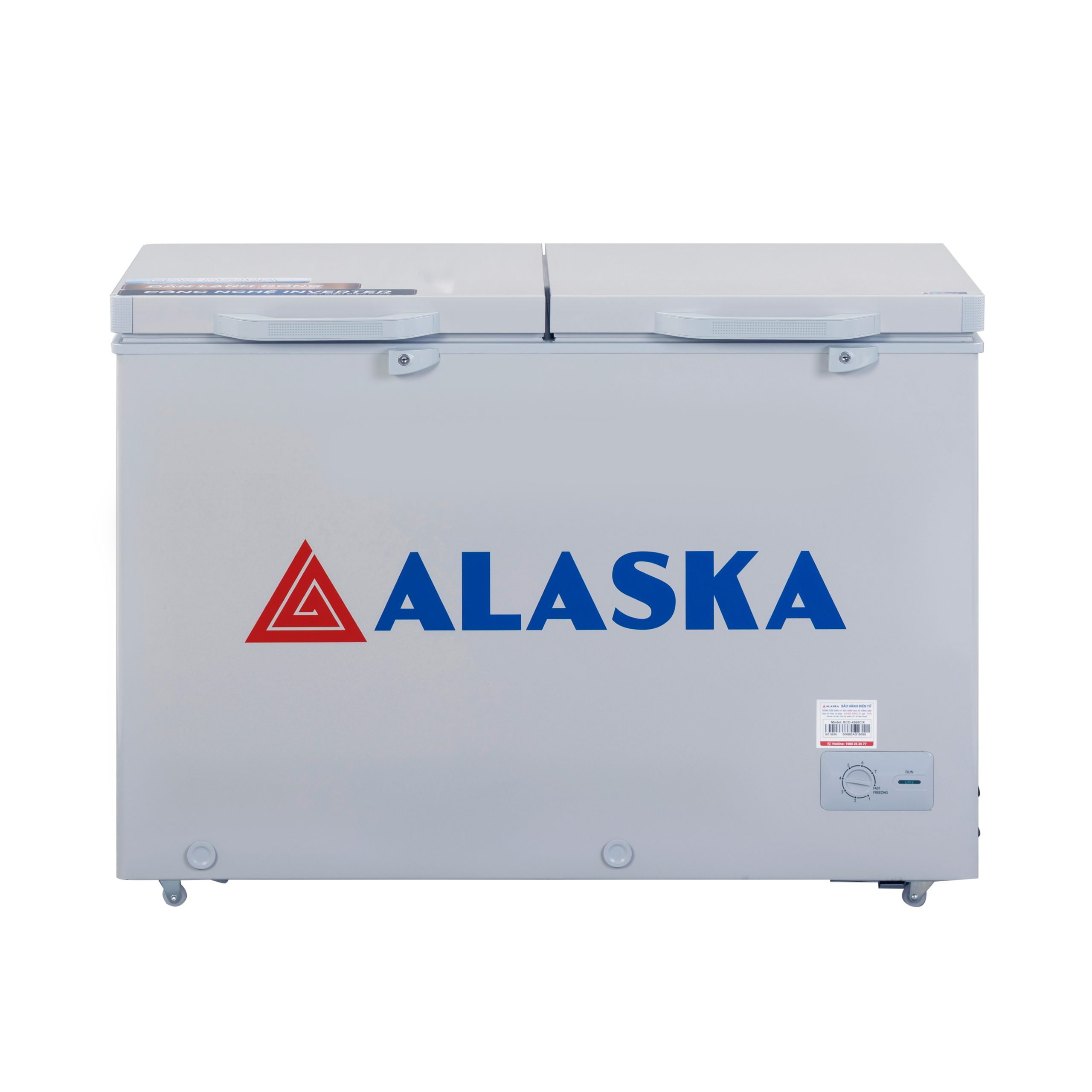Tủ Đông Alaska Inverter BCD-4568CIX Mặt Kính Cường Lực 2026