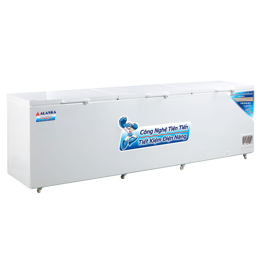 Tủ đông Alaska HB-1100C dung tích thực 915 Lít thiết kế 3 cánh mở