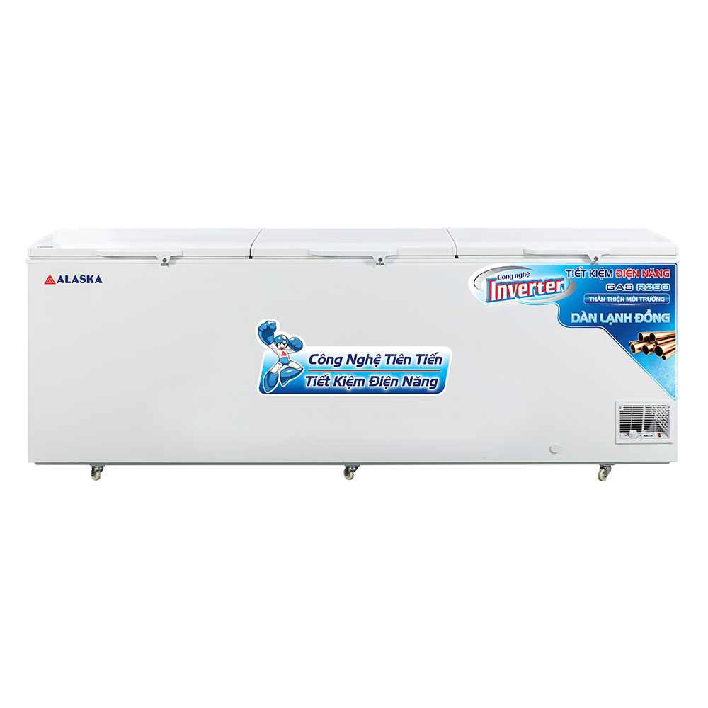 Tủ Đông Alaska Inverter HB-1100CI (915 Lít) Dàn Đồng 3 Cánh