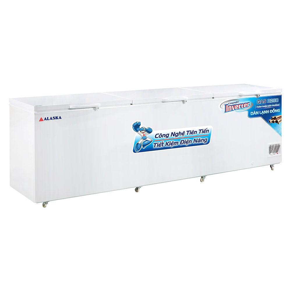 Tủ đông Alaska Inverter HB-1100CI dung tích 915 Lít thiết kế 3 nắp dỡ