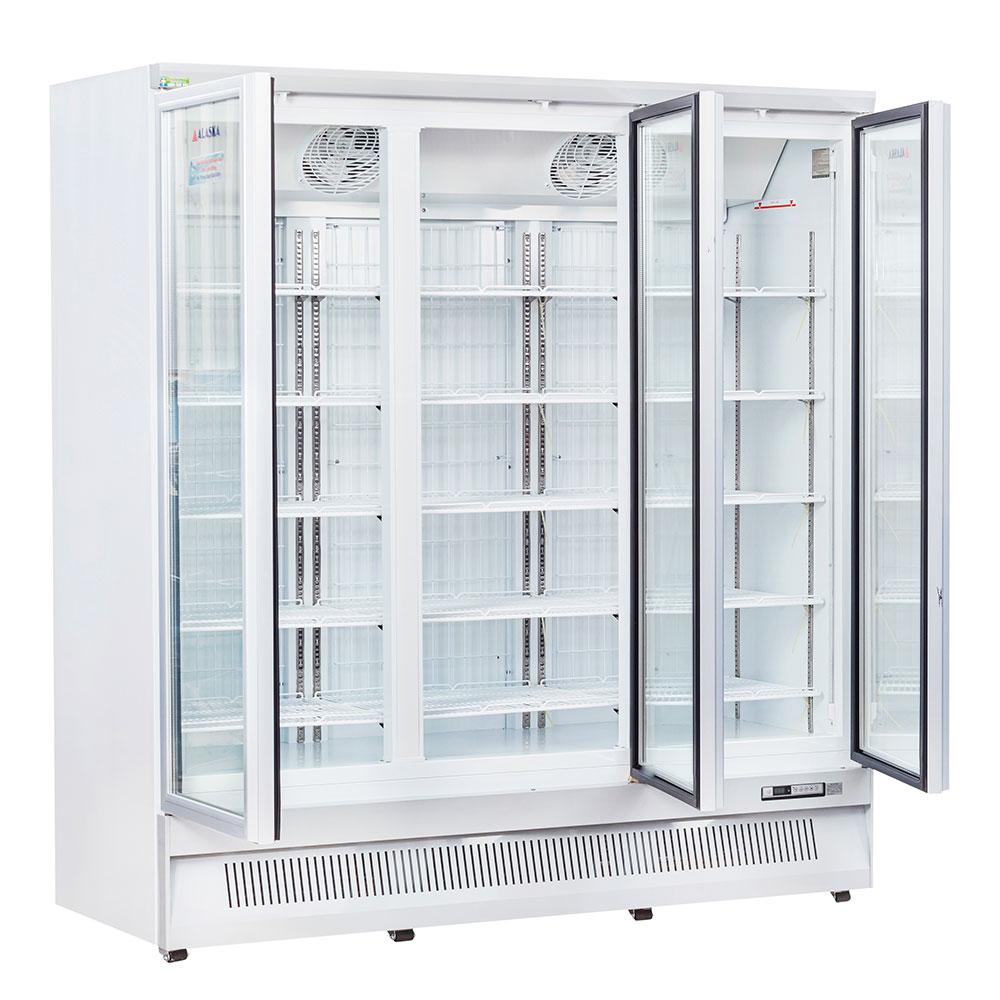 Hệ thống dàn lạnh ống đồng và gas R290 siêu tiết kiệm điện trên tủ đông đứng Alaska IF-1100G3