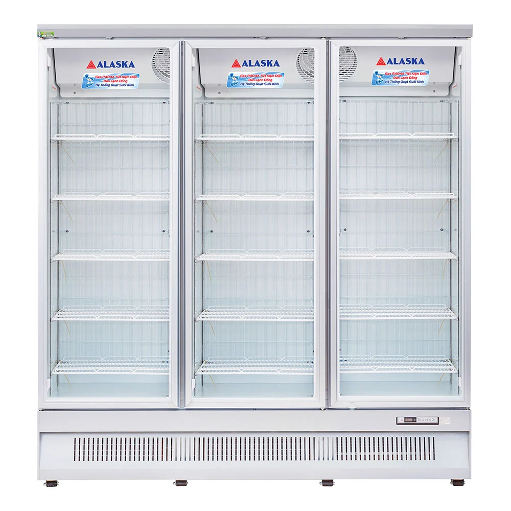 Dàn lạnh ống đồng và máy nén 1580W siêu mạnh trên tủ đông Alaska IF-1100G3