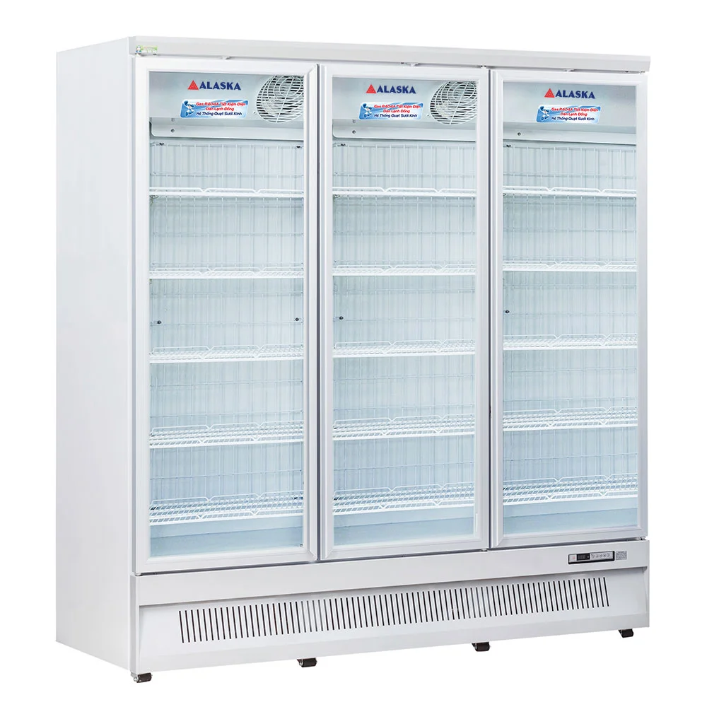 Tủ đông đứng 3 cánh kính Alaska IF-1100G3 dung tích khổng lồ 1540 lít