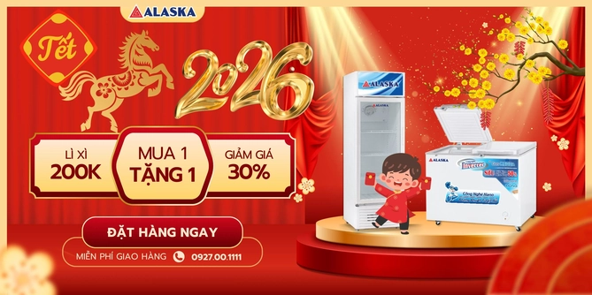 Tủ Mát Alaska: Tổng Kho Miền Bắc Giá Gốc, Giao Nhanh 2H