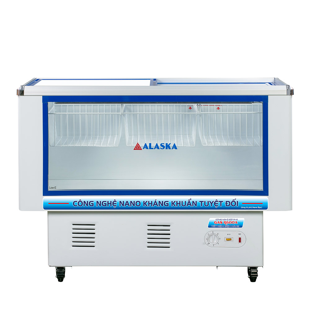 Trưng bày thực phẩm siêu thị tối ưu với tủ mát nằm ngang Alaska LC 270