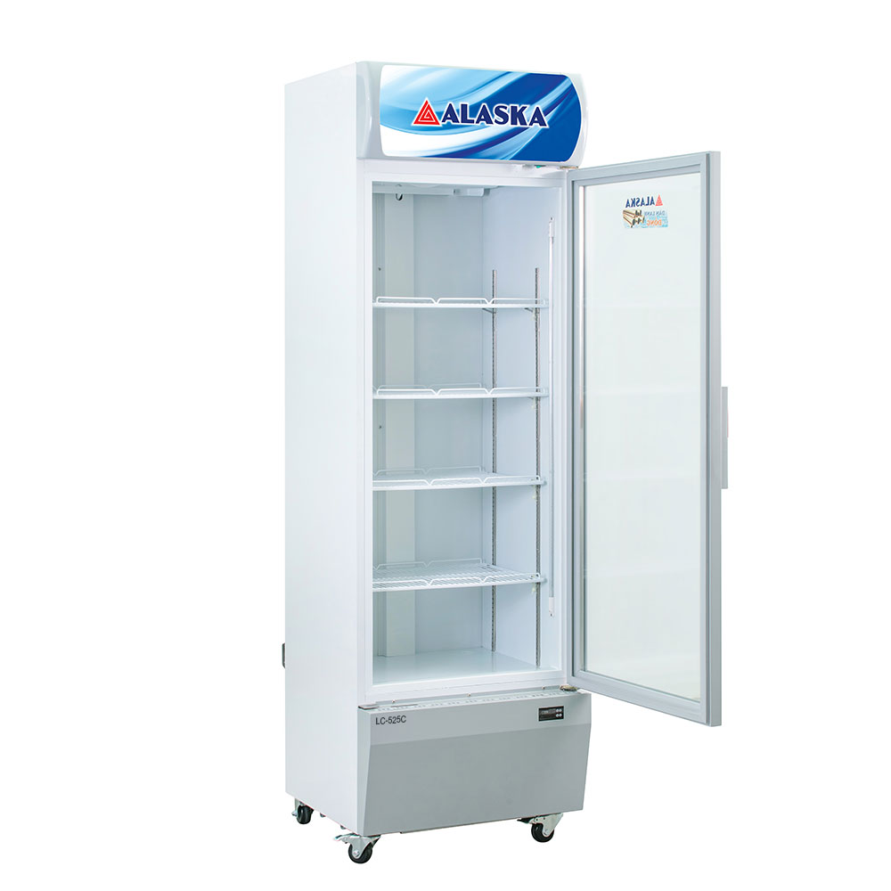 Khả năng trưng bày khổng lồ của tủ mát Alaska LC-525C tại siêu thị