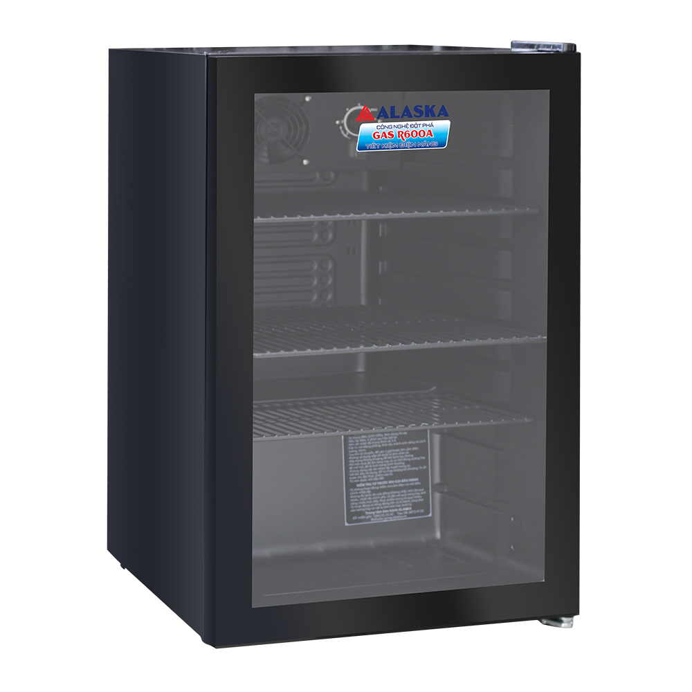 Tủ mát đứng mini Alaska LC-70D màu đen sang trọng dung tích 70 Lít