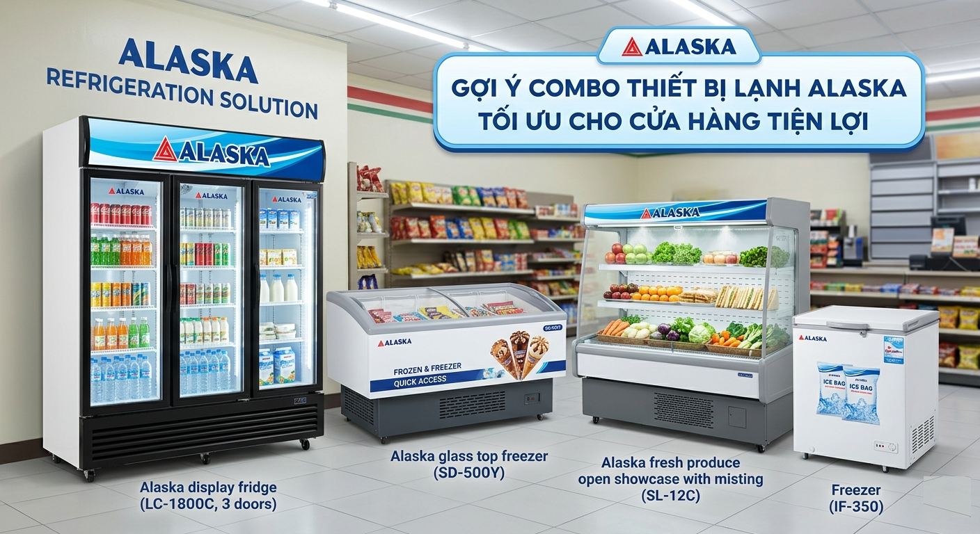 Tư vấn thiết kế setup hệ thống tủ mát tủ đông cho siêu thị mini