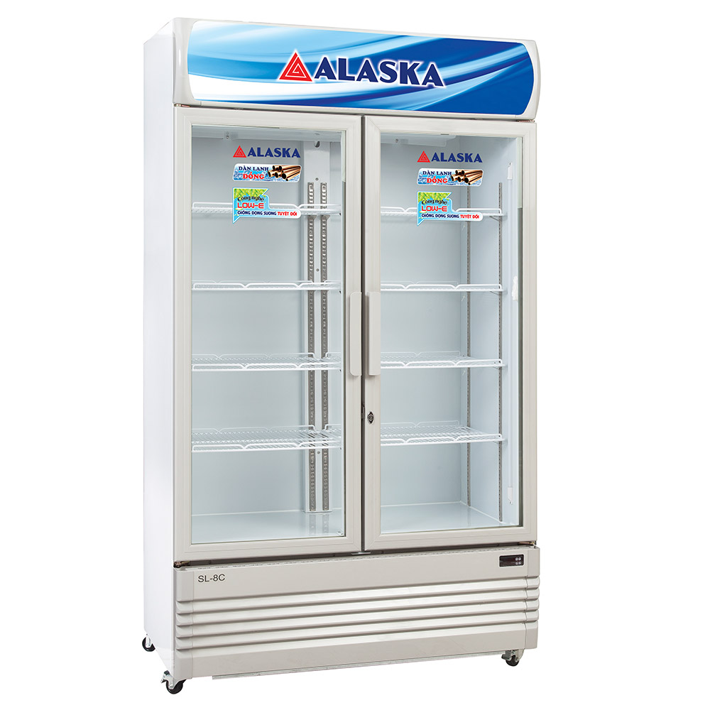 tủ mát alaska 2 cánh giành riêng cho siêu thị