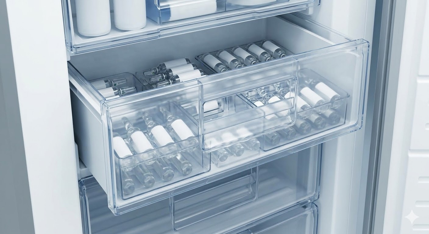 Tủ đông đứng Alaska bảo quản mỹ phẩm trong Spa cao cấp